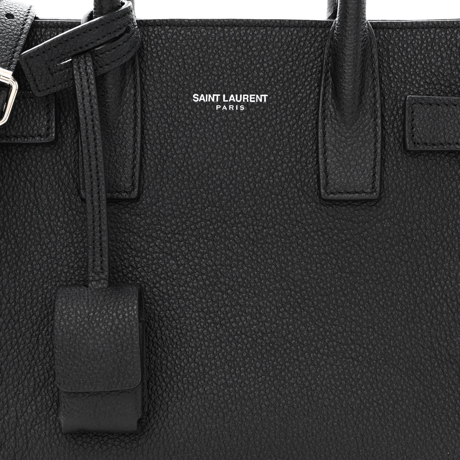 Saint Laurent Grained Calfskin Nano Sac De Jour Black 8 of 11