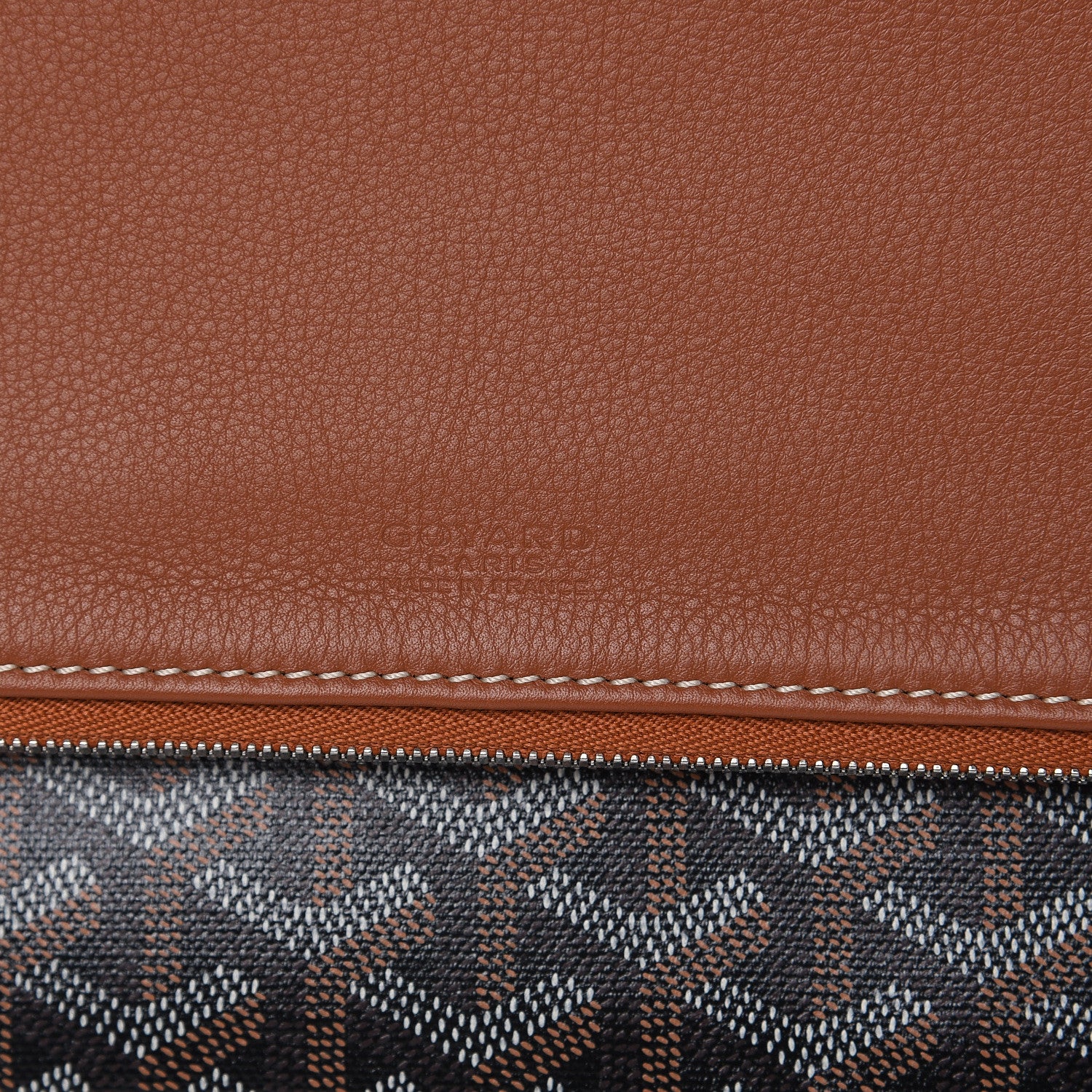 Goyard Goyardine Sainte Marie Soft Clutch Black Gold 6 of 7