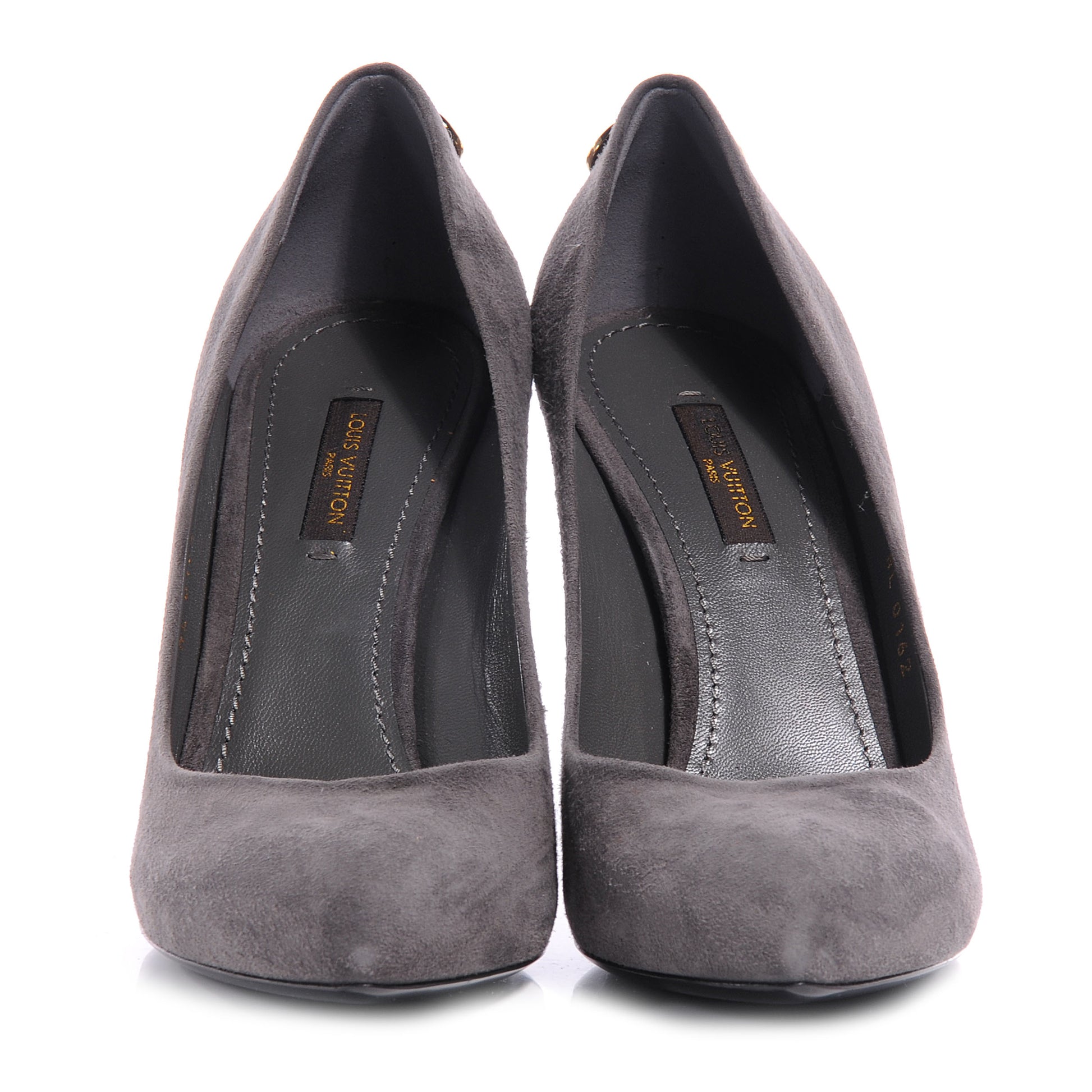 Louis Vuitton Suede Oh Really Pumps 35.5 Grey 2 of 7