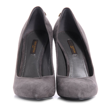 Louis Vuitton Suede Oh Really Pumps 35.5 Grey 2 of 7