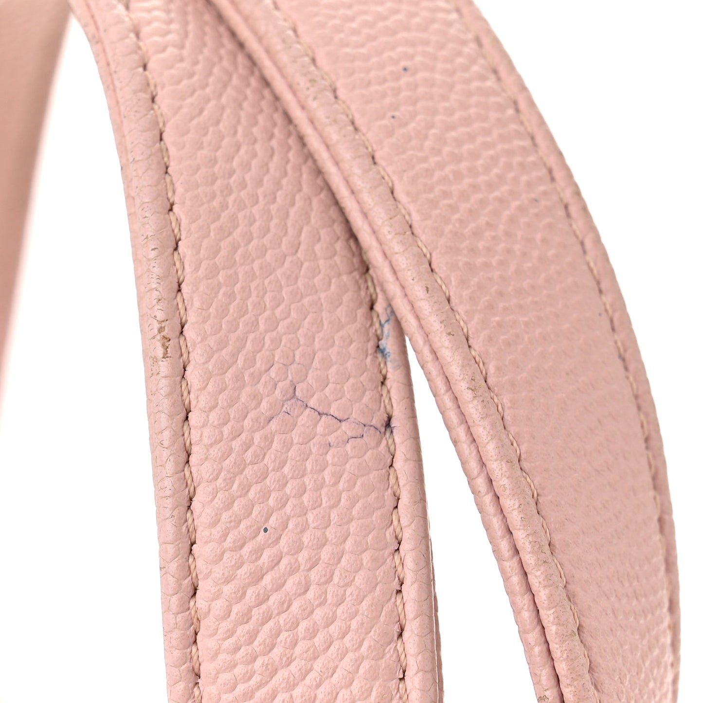 Caviar Quilted Small Business Affinity Shopping Bag Light Pink