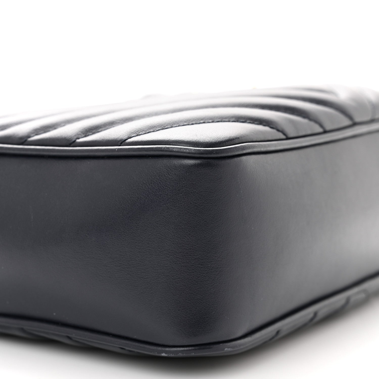 Saint Laurent Calfskin Matelasse Monogram Lou Camera Bag Deep Marine 9 of 12