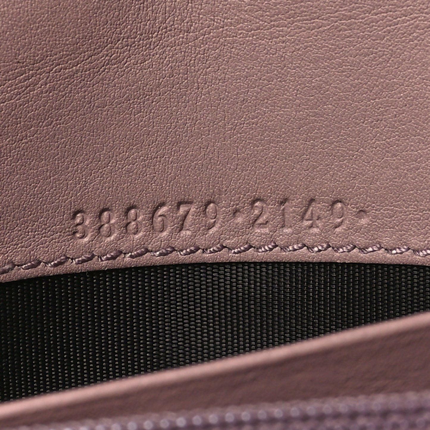 Microguccissima Bow Continental Wallet Soft Pink