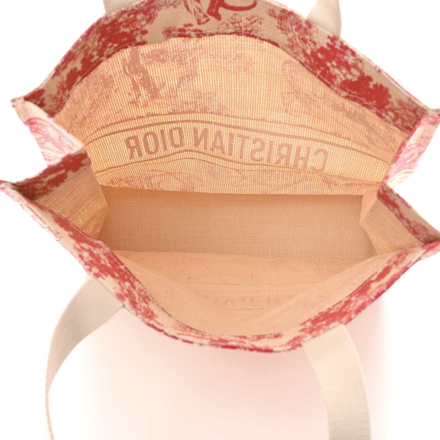 Straw Dioriviera Tote Pink