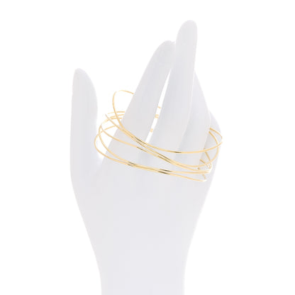 Tiffany 18K Yellow Gold Elsa Peretti Wave Five-Row Bracelet 2 of 4