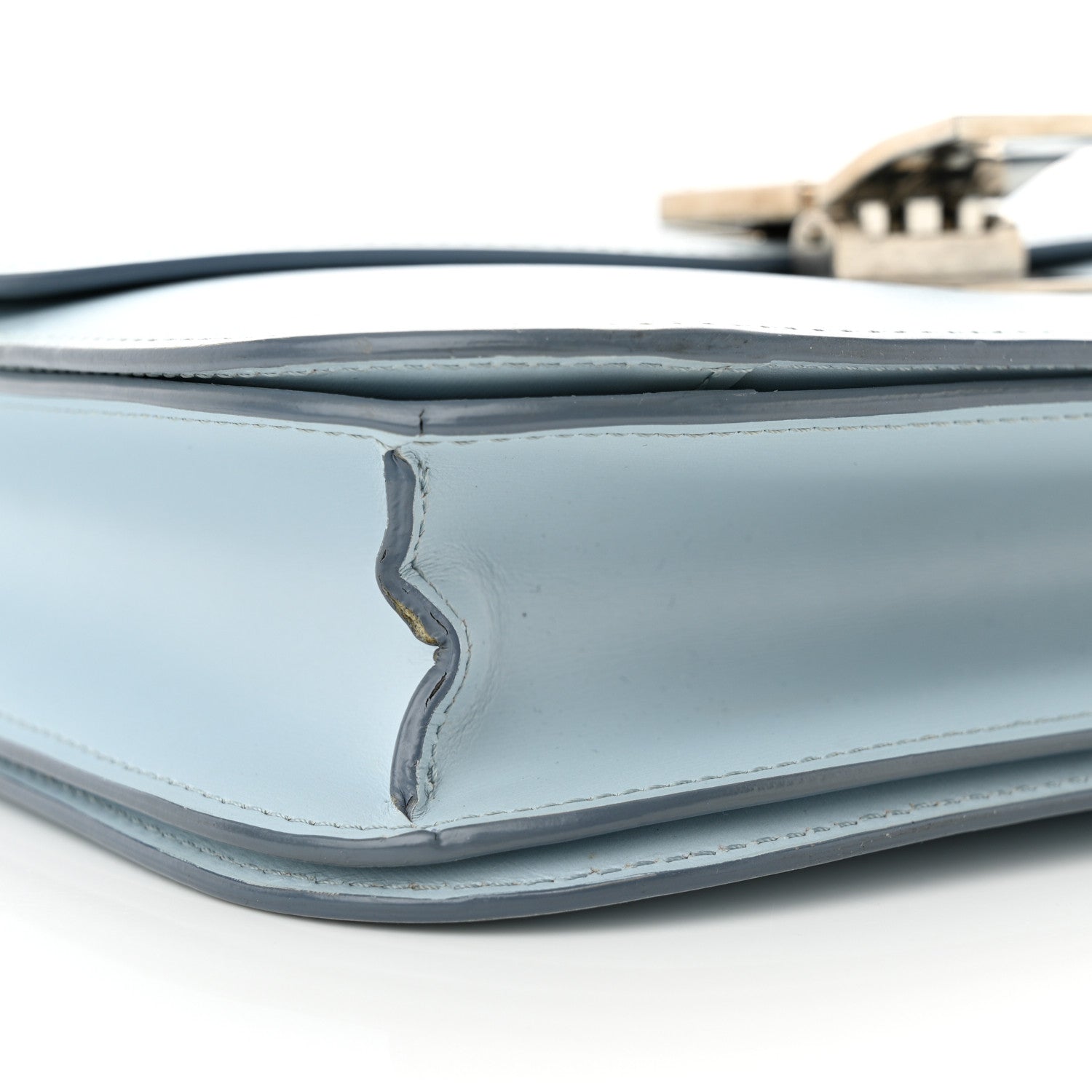 Celine Box Calfskin Medium Classic Box Flap Bag Sky 9 of 16