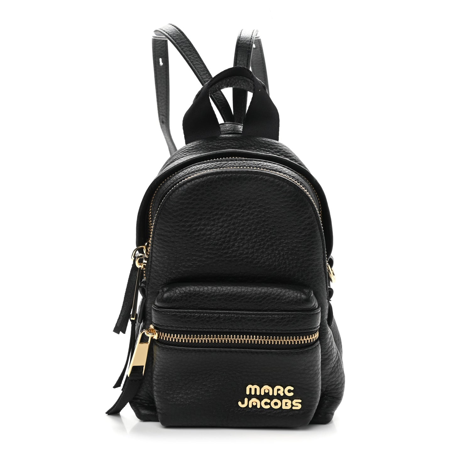 Grained Calfskin Mini Backpack Black