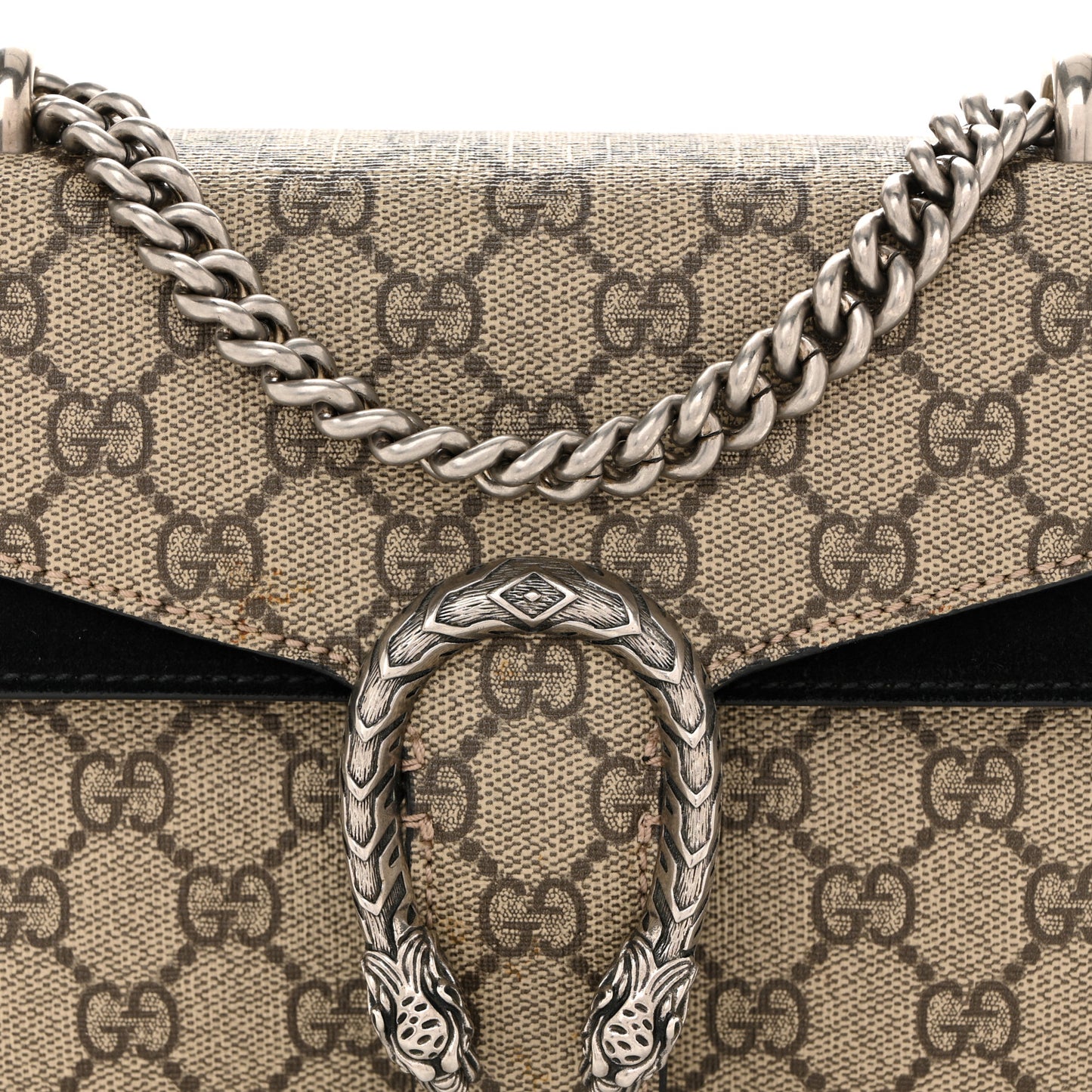 GG Supreme Monogram Mini Dionysus Shoulder Bag Black