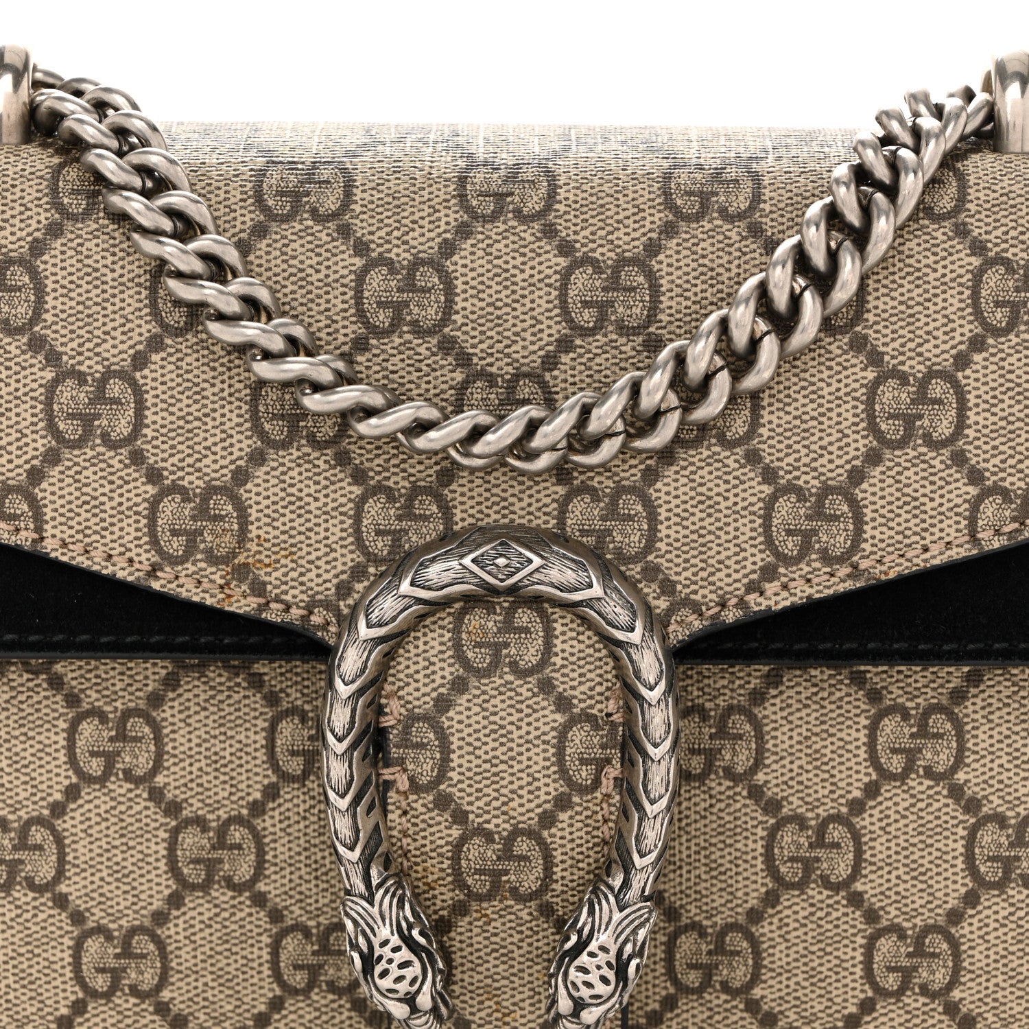 Gucci GG Supreme Monogram Mini Dionysus Shoulder Bag Black 8 of 11