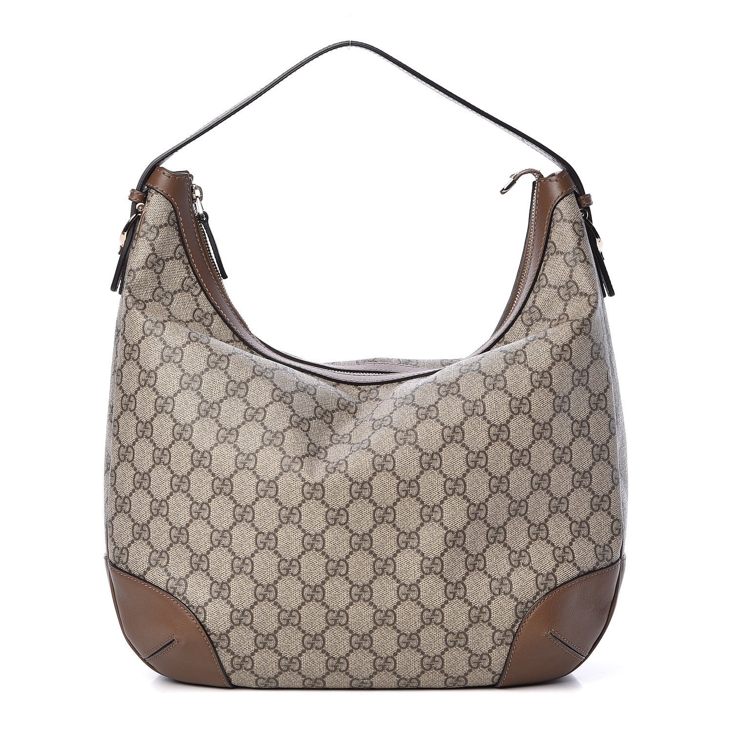 Gucci GG Supreme Monogram Margaux Calfskin Medium Nice Hobo Beige Ebony Acero 1 of 14