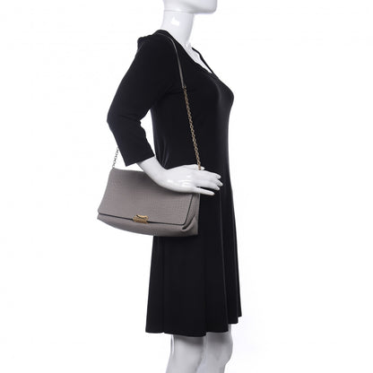 Burberry Signature Grain Medium Mildenhall Crossbody Bag Pale Grey 2 of 10