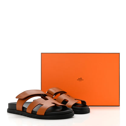 Hermes Epsom Womens Chypre Sandals 36 Naturel 9 of 9