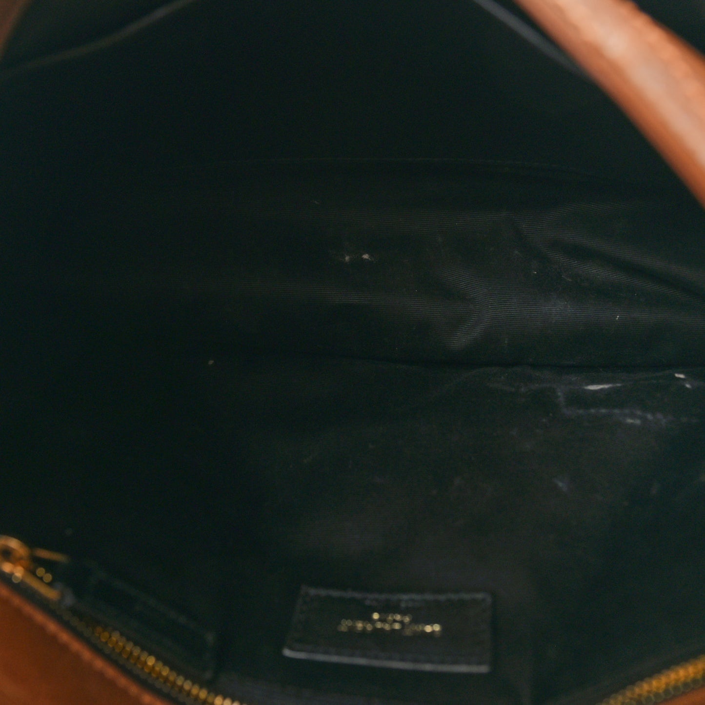 Crinkled Calfskin Matelasse Monogram Medium Niki Chain Satchel Caramel