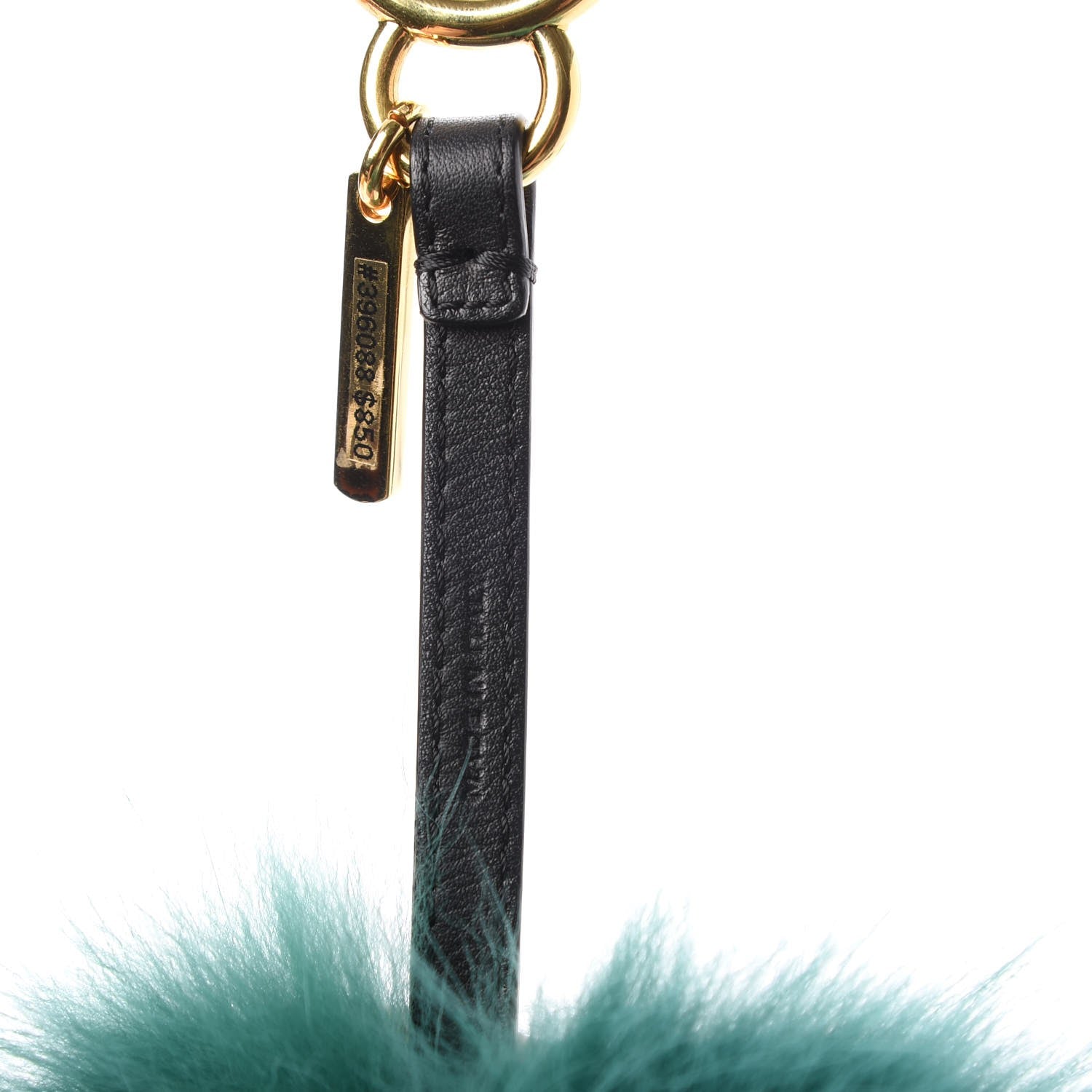 Fendi Fox Rabbit Goat Mink Fur Vitello Flamingo Minty Monster Bag Bug Charm Green Apple Multicolor 3 of 5