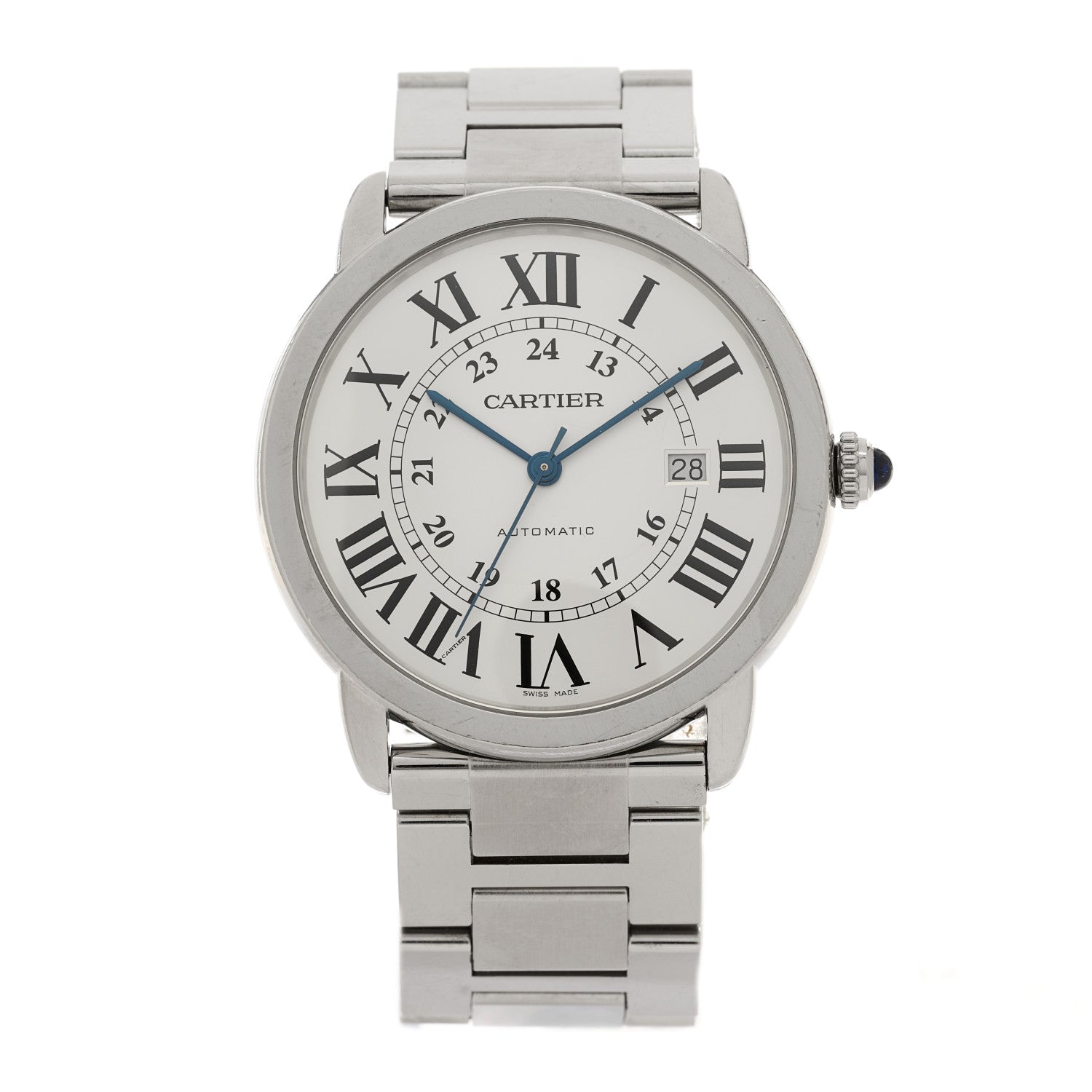 Cartier Stainless Steel 42mm Ronde Solo Automatic Watch 1 of 4