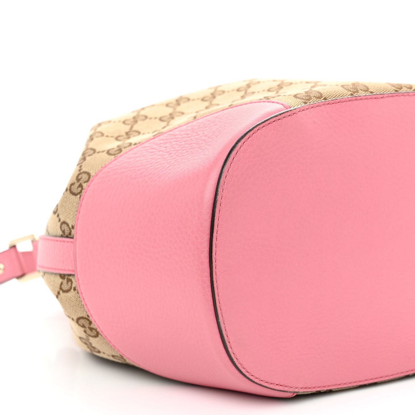 GG Monogram Calfskin Bucket Bag Pink