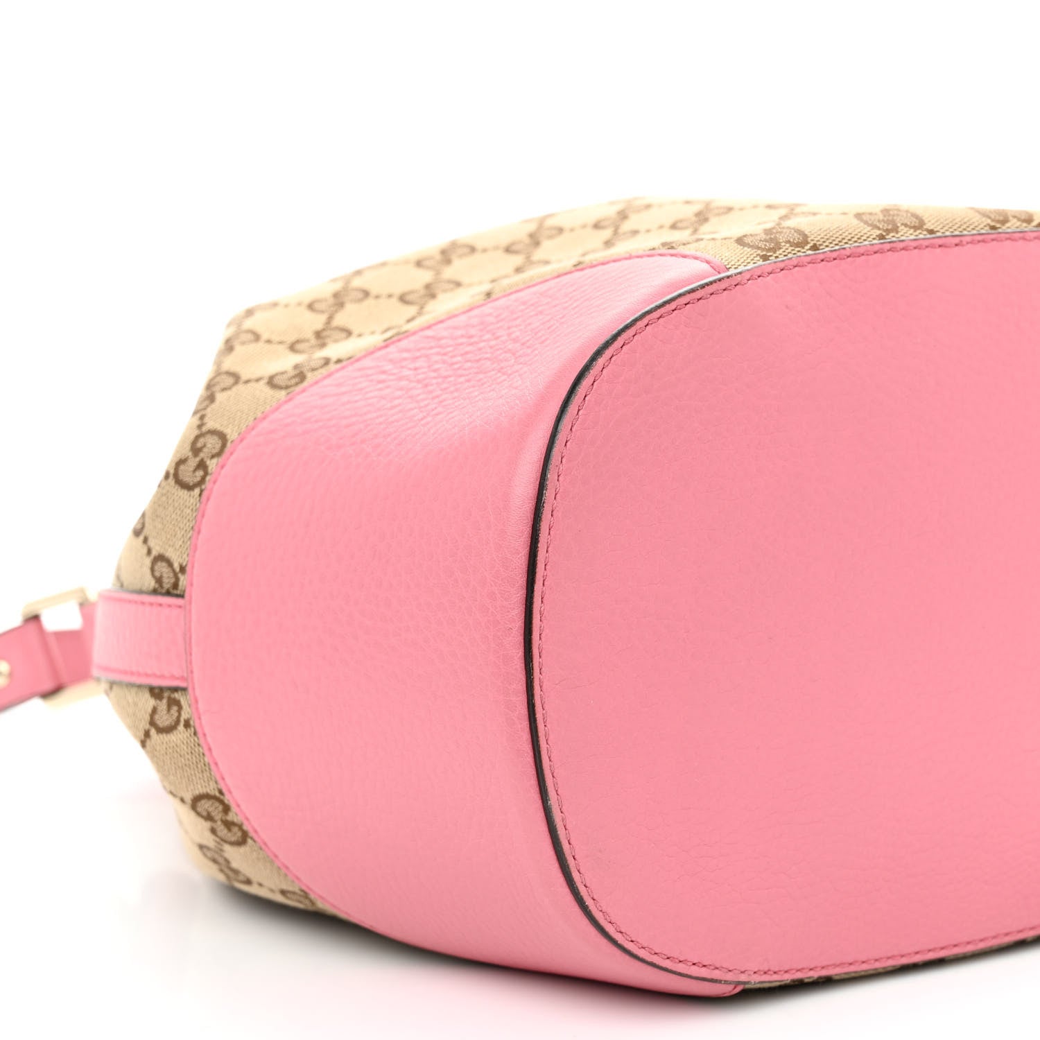 Gucci GG Monogram Calfskin Bucket Bag Pink 9 of 12