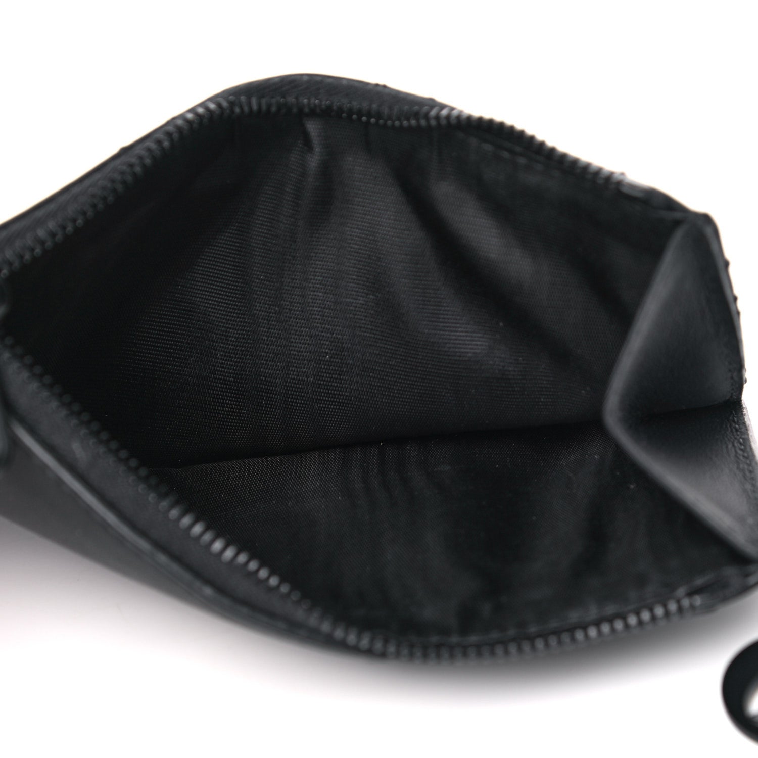 Christian Dior Ultra Matte Lambskin Cannage Small Lady Dior Zip Card Holder Black 5 of 10