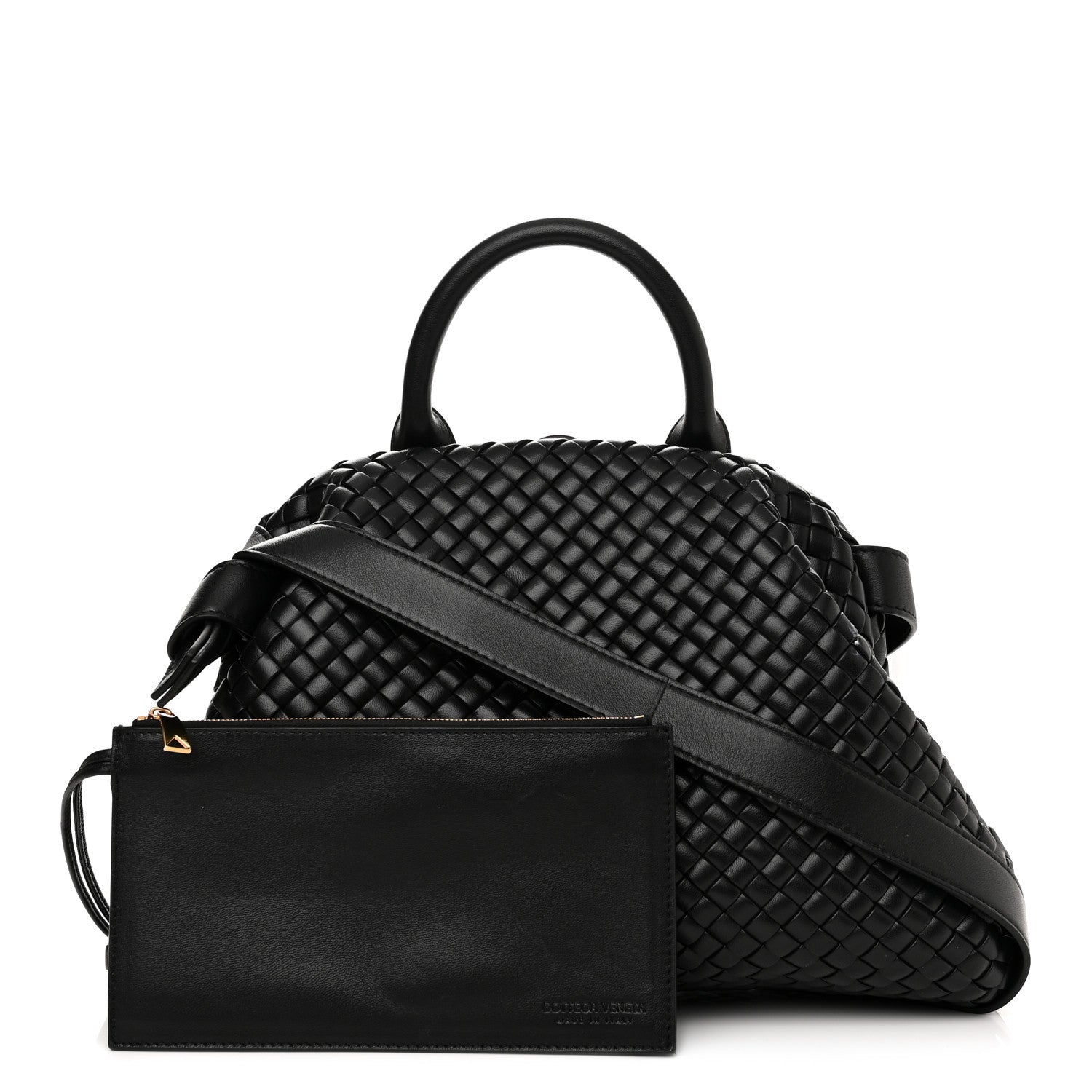Bottega Veneta Nappa Intrecciato Medium Padded The Handle Tote Black 1 of 11