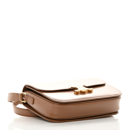 Celine Shiny Calfskin Medium Triomphe Bronze 4 of 14