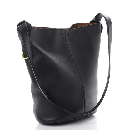 Stella McCartney Eco Alter Nappa Embroidered Flower Bucket Bag Black 4 of 19
