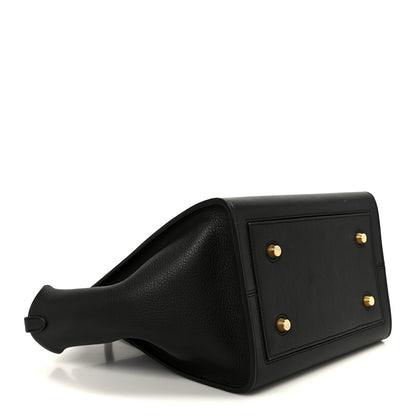 Celine Crisped Calfskin Mini Tie Knot Tote Black 4 of 10