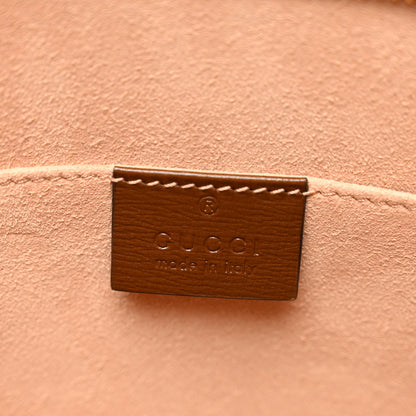 Gucci GG Supreme Monogram Horsebit 1955 Zip Pouch Beige Brown Sugar 6 of 7