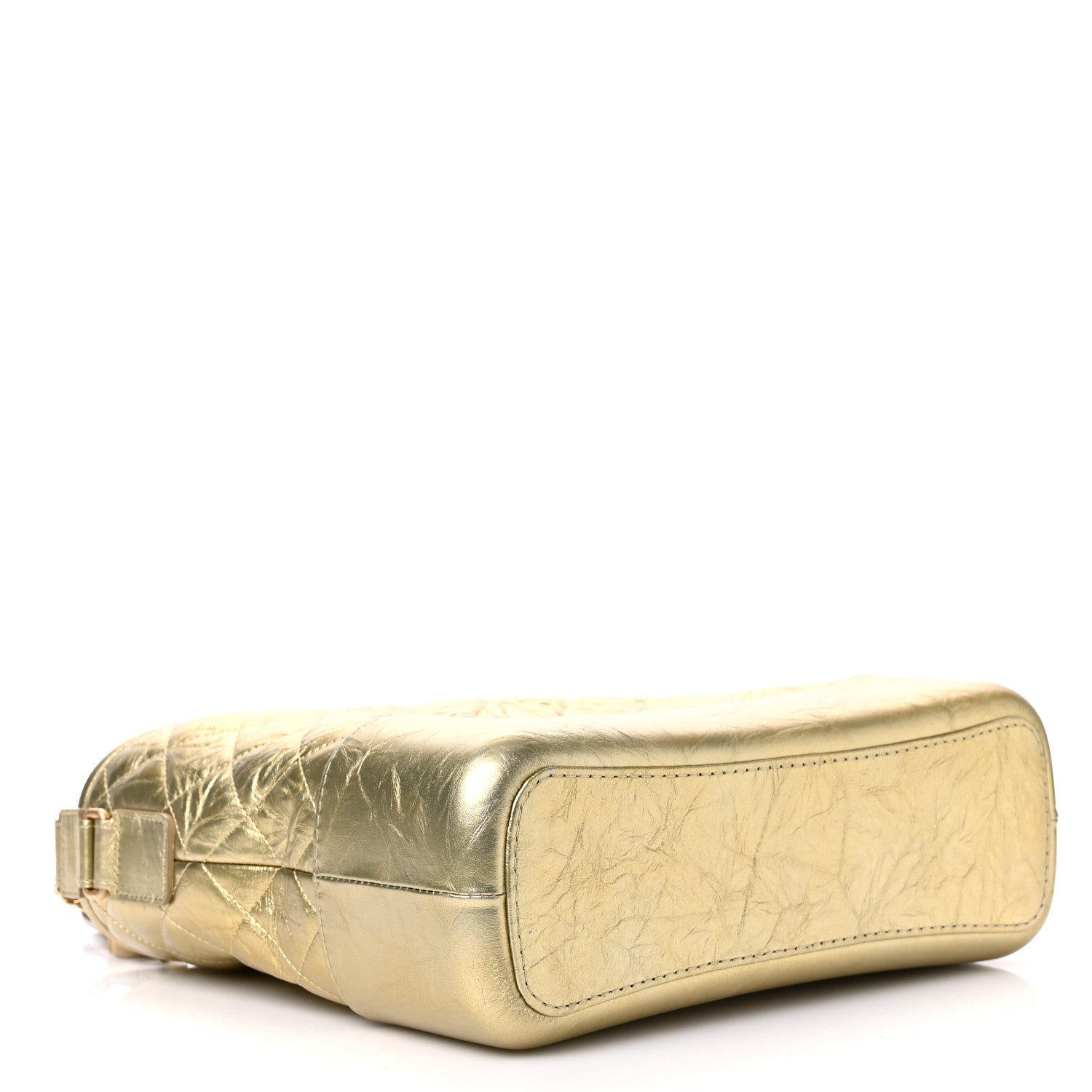 Chanel Metallic Aged Calfskin Quilted Medium Gabrielle Gold 4 of 10