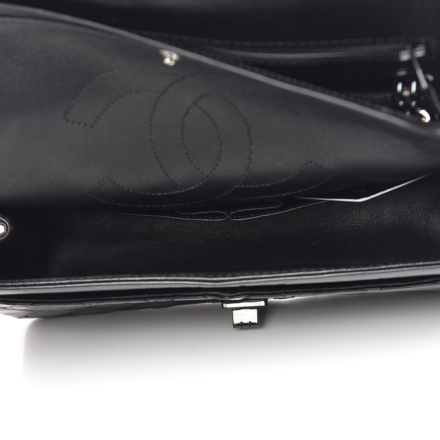 Aged Calfskin Quilted 2.55 Reissue 225 Flap So Black