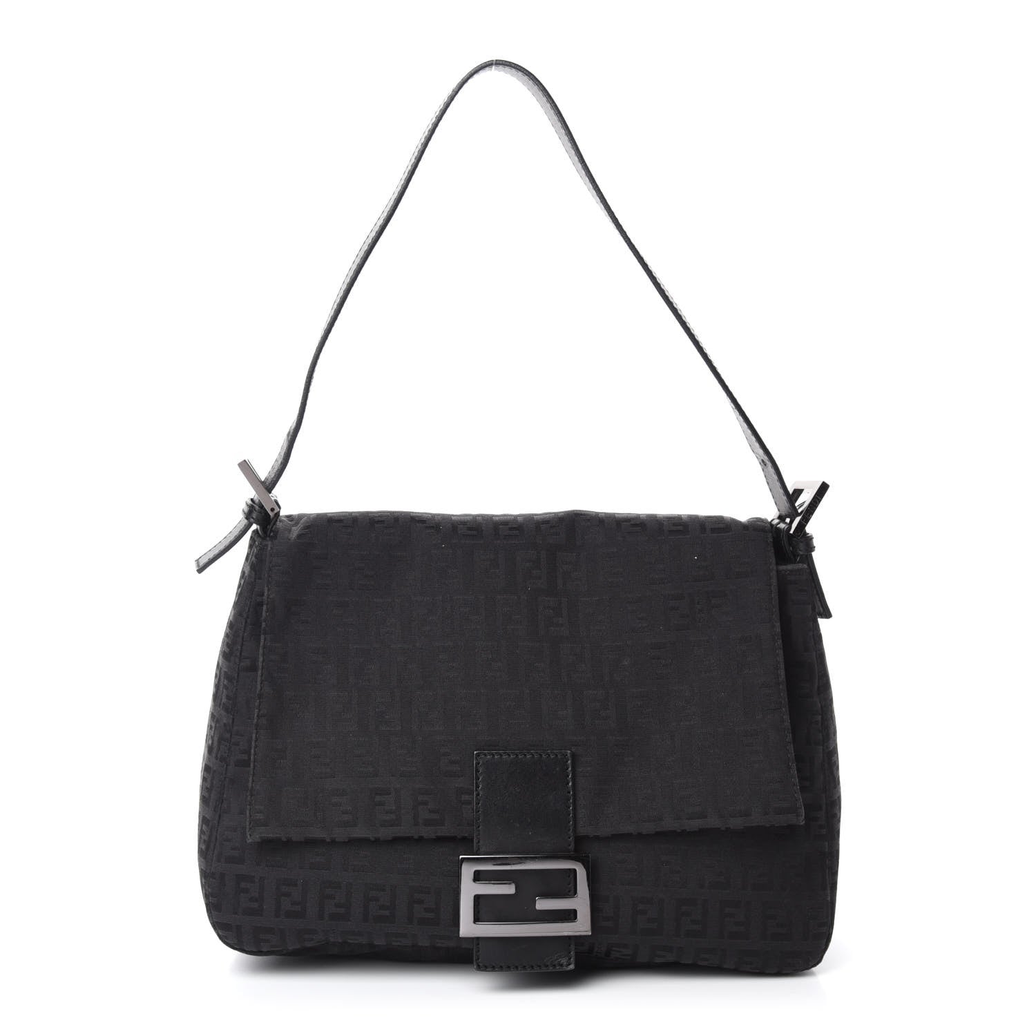 Fendi Zucchino Mama Baguette Black 1 of 10