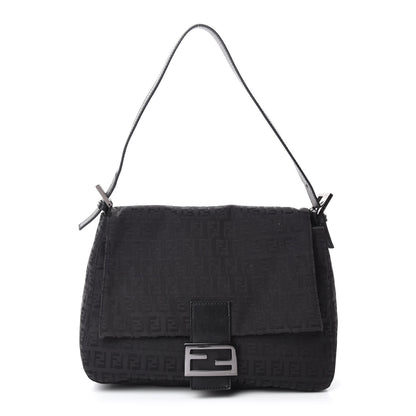 Fendi Zucchino Mama Baguette Black 1 of 10