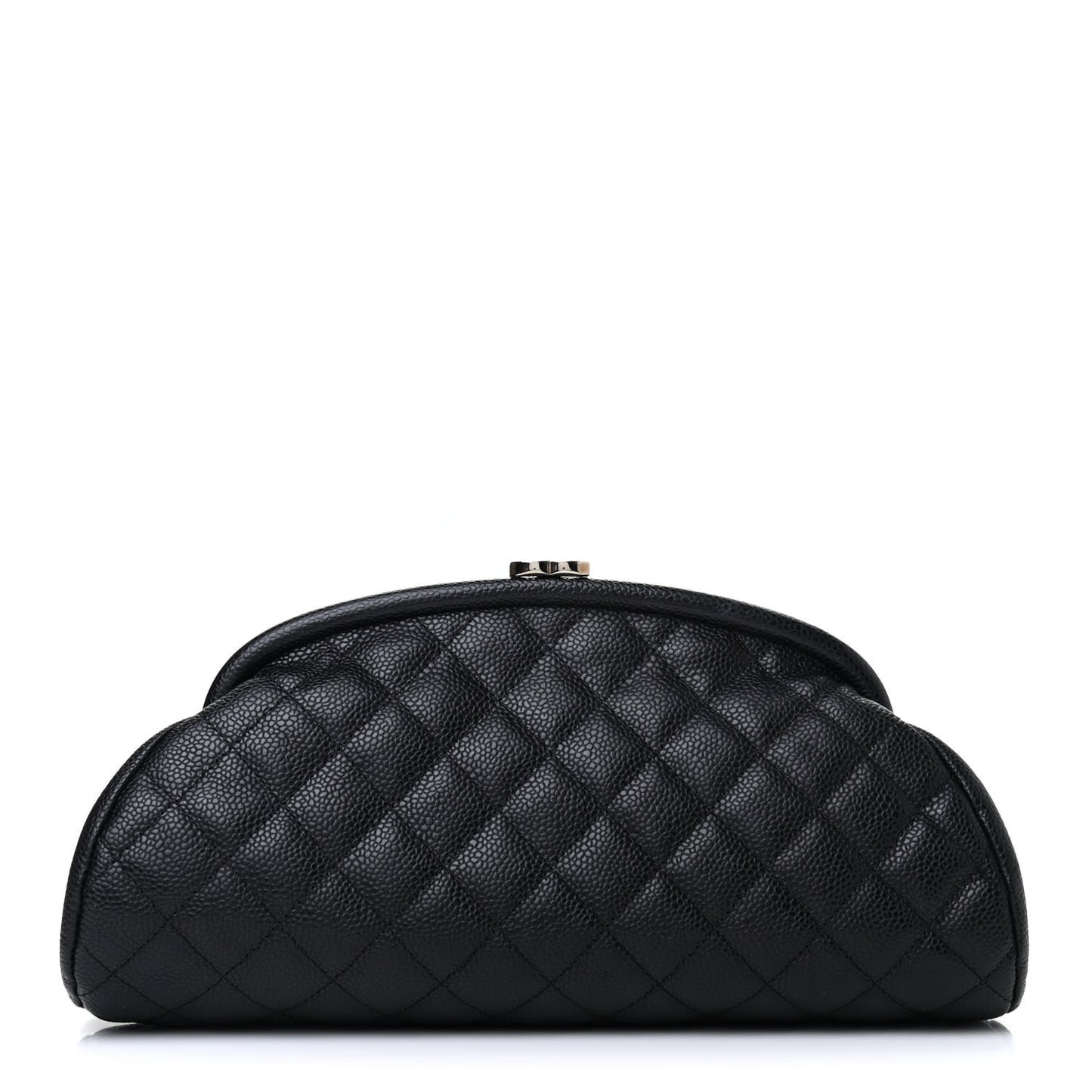 Caviar Quilted Timeless Clutch Black