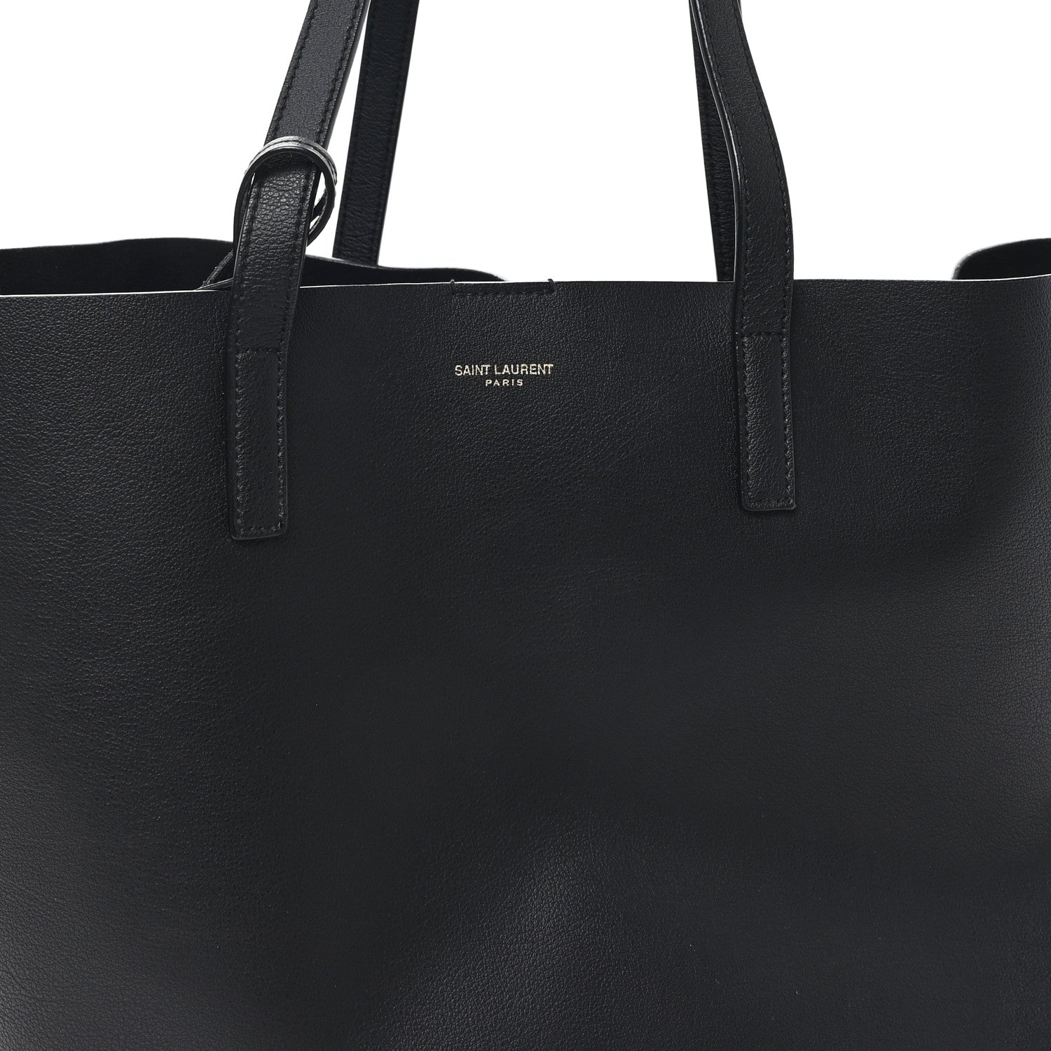 Saint Laurent Calfskin Large Shopping Tote Black 9 of 11