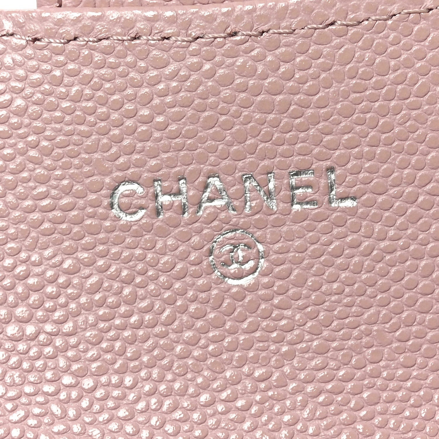 Chanel Caviar Quilted Flap Card Holder Wallet Light Pink 6 of 8