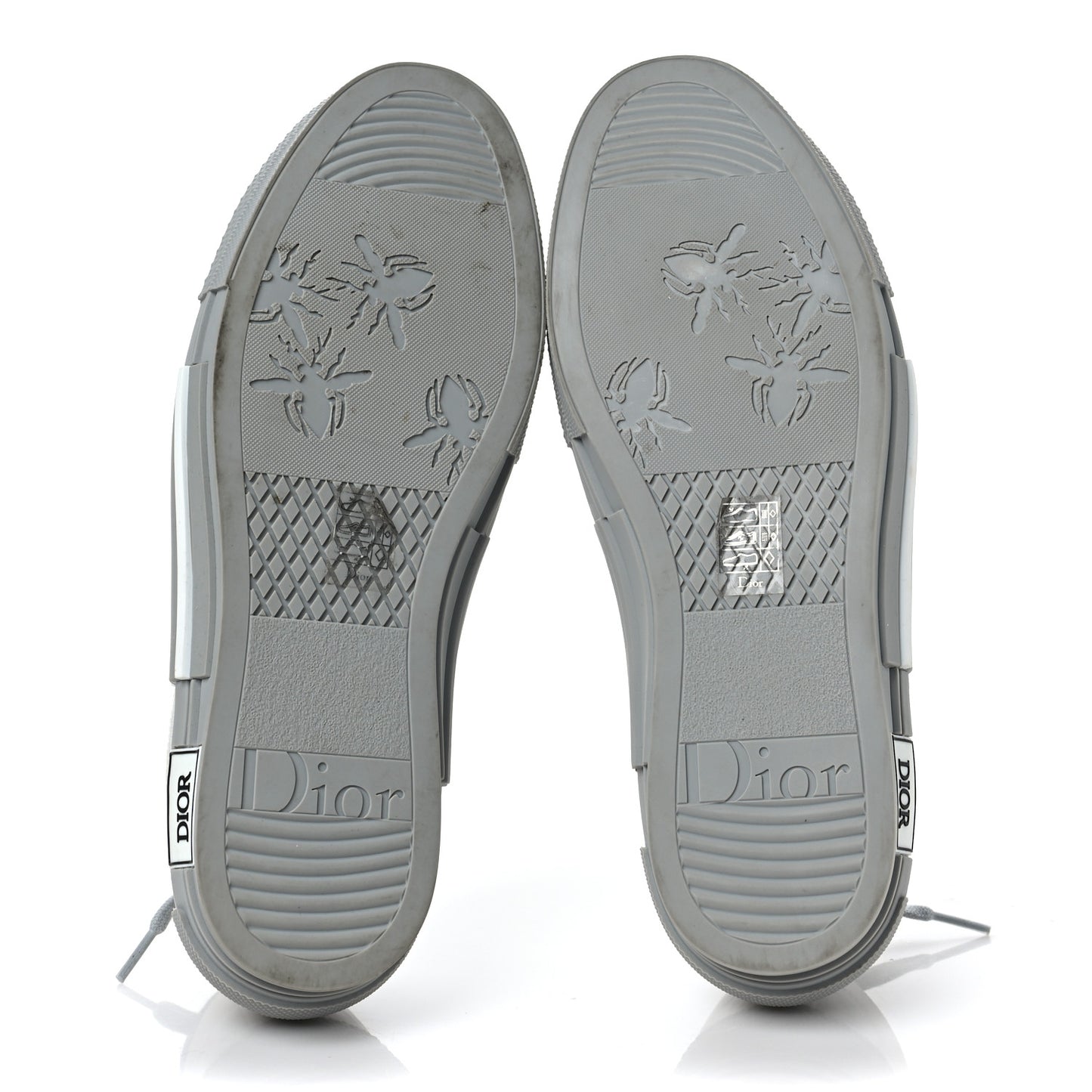 Technical Canvas Oblique Mens B23 Low Top Sneaker 43 43 White Grey