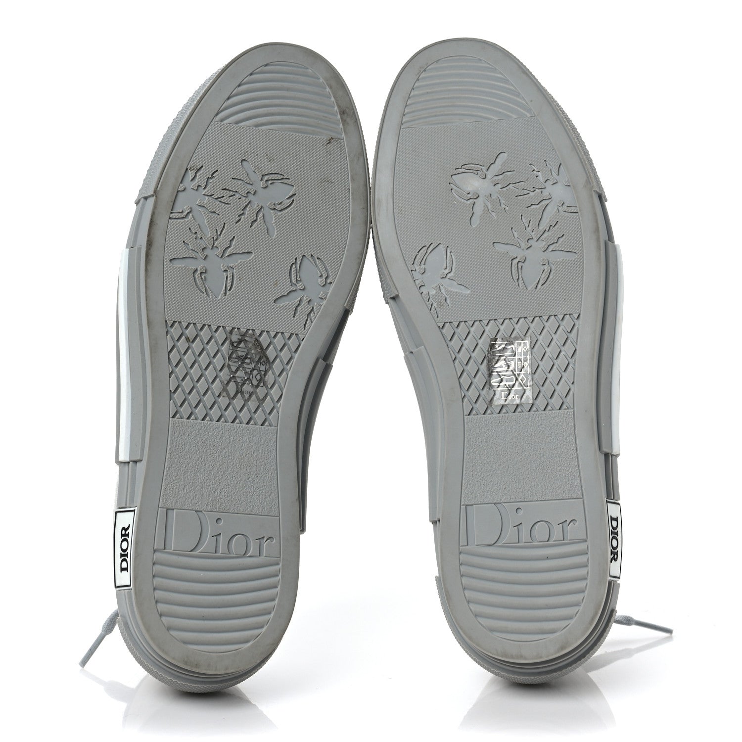 Christian Dior Technical Canvas Oblique Mens B23 Low Top Sneaker 43 43 White Grey 5 of 10