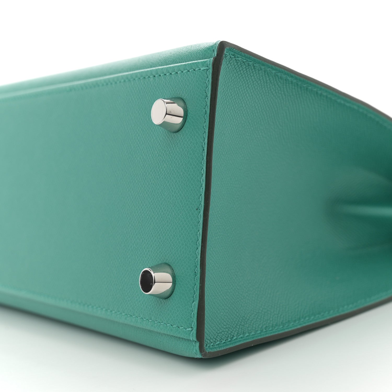 Hermes Madame Calfskin Matte Alligator Kelly Sellier Touch 25 Vert Verone Vert Jade 10 of 11