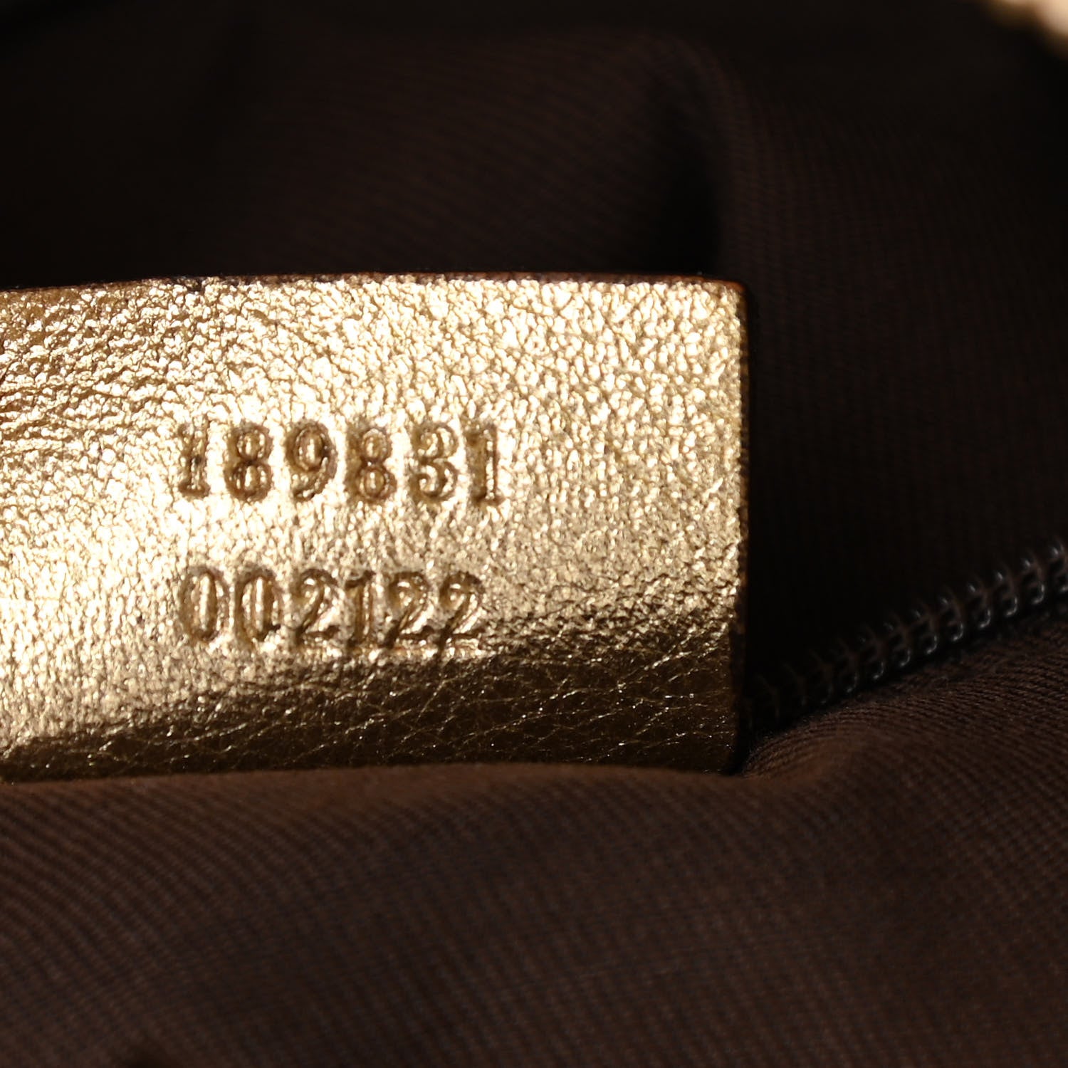 Gucci Metallic Monogram D Gold Tote Gold 7 of 15