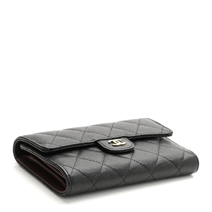 Chanel Caviar Quilted Medium Flap Wallet Black 4 of 9