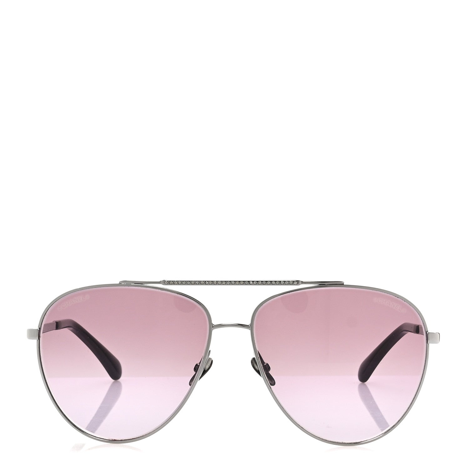 Chanel Pilot Aviator Sunglasses 4279-B Silver 2 of 8