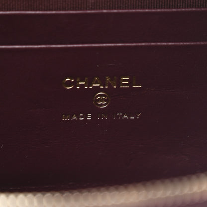 Chanel Shiny Lambskin Enamel Quilted Waist Bag Fanny Pack Burgundy 6 of 10