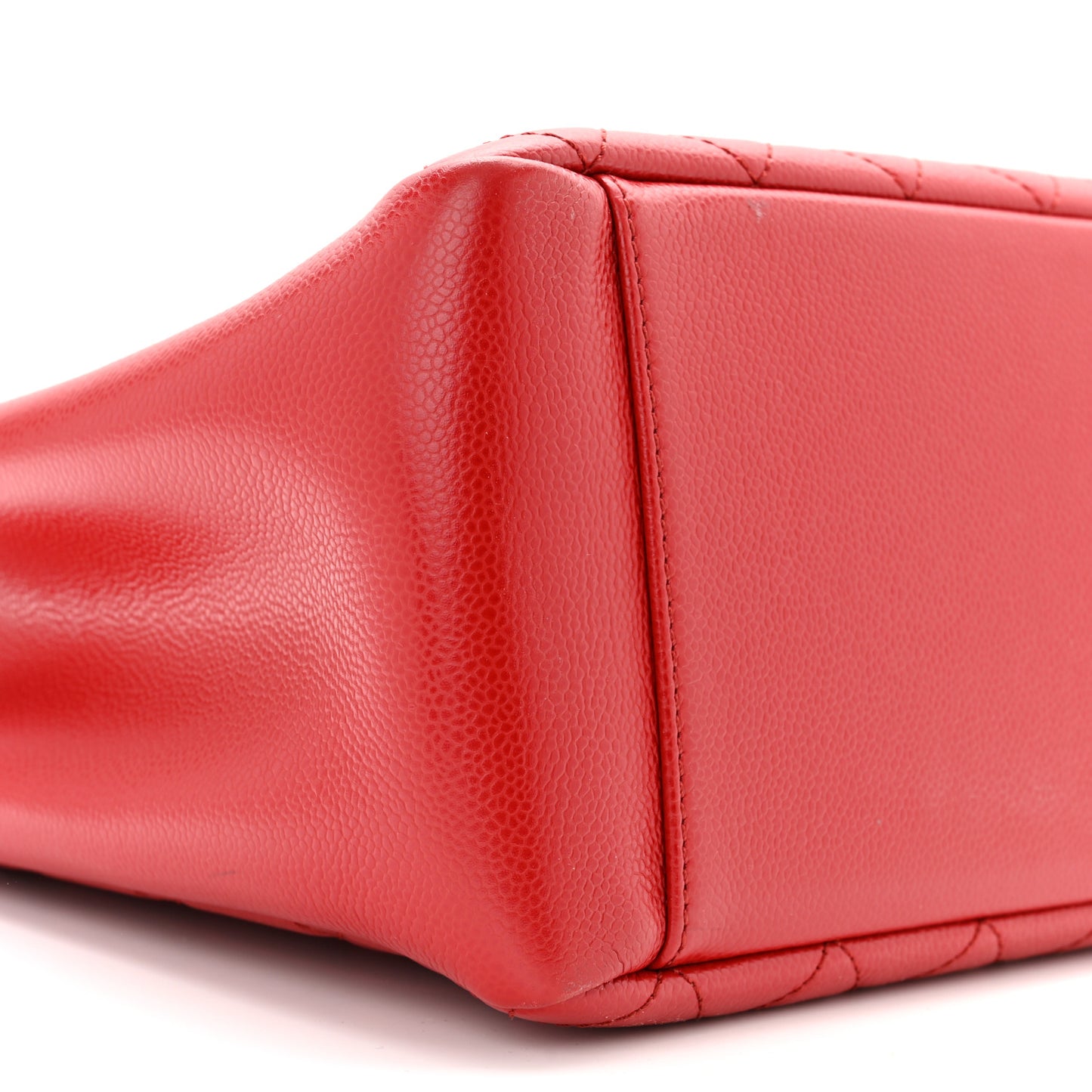 Caviar Quilted Grand Shopping Tote GST Red