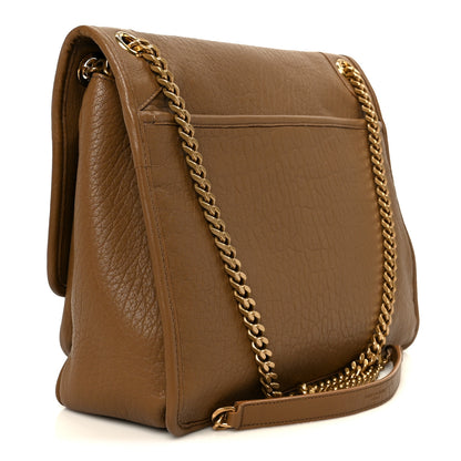 Saint Laurent Grained Lambskin Monogram Large Niki Chain Satchel Dark Cork 3 of 11