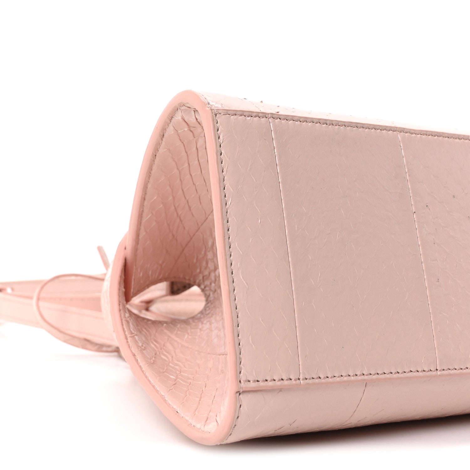Salvatore Ferragamo Snakeskin XS Hug Bag Rose Bon Bon 1857447