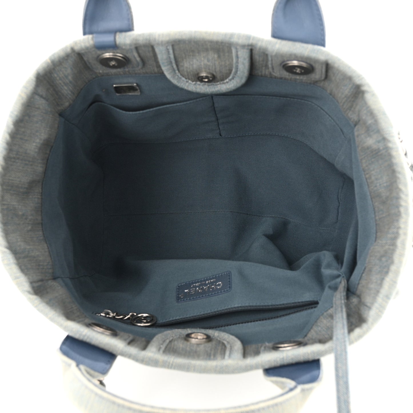 Denim Small Deauville Tote Light Blue
