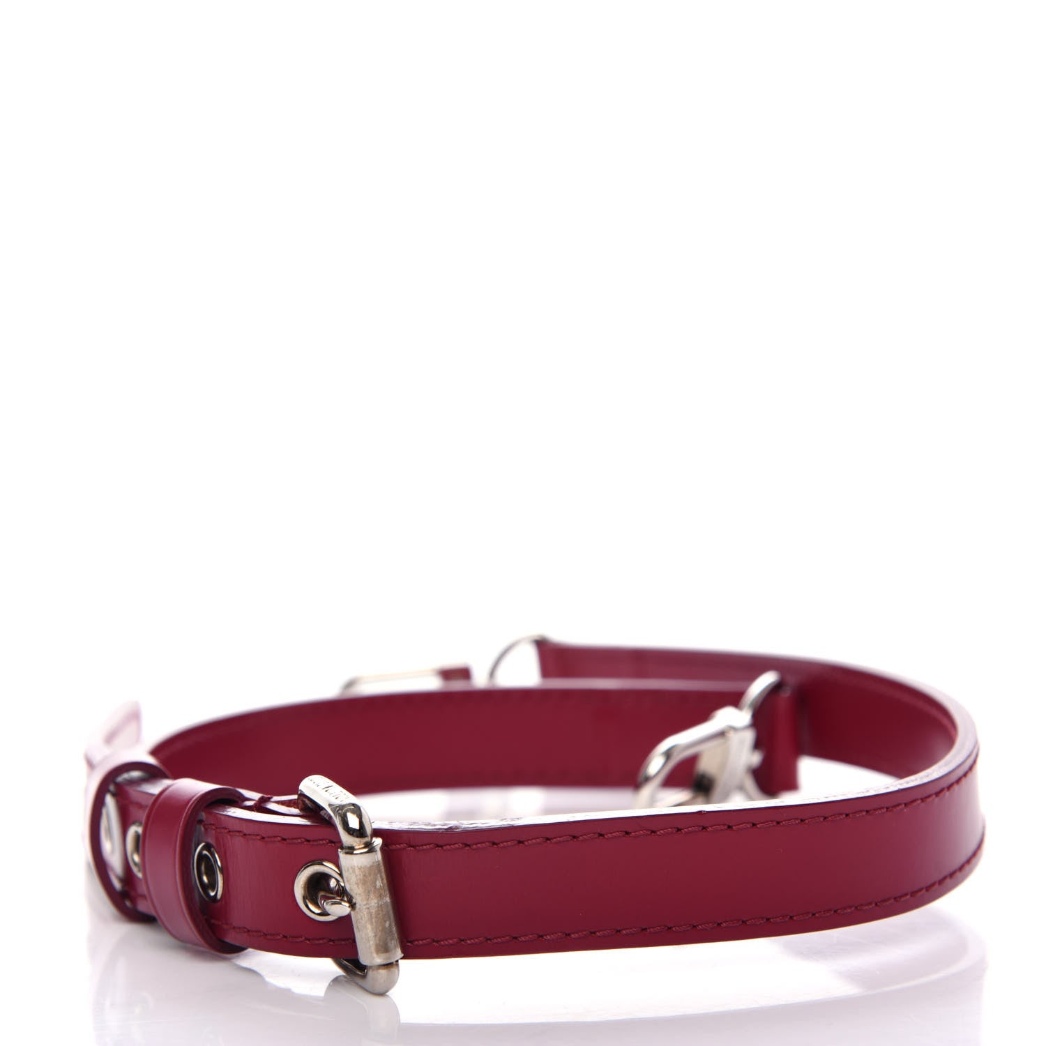 Louis Vuitton Calfskin 16mm Adjustable Shoulder Strap Fuchsia 2 of 3