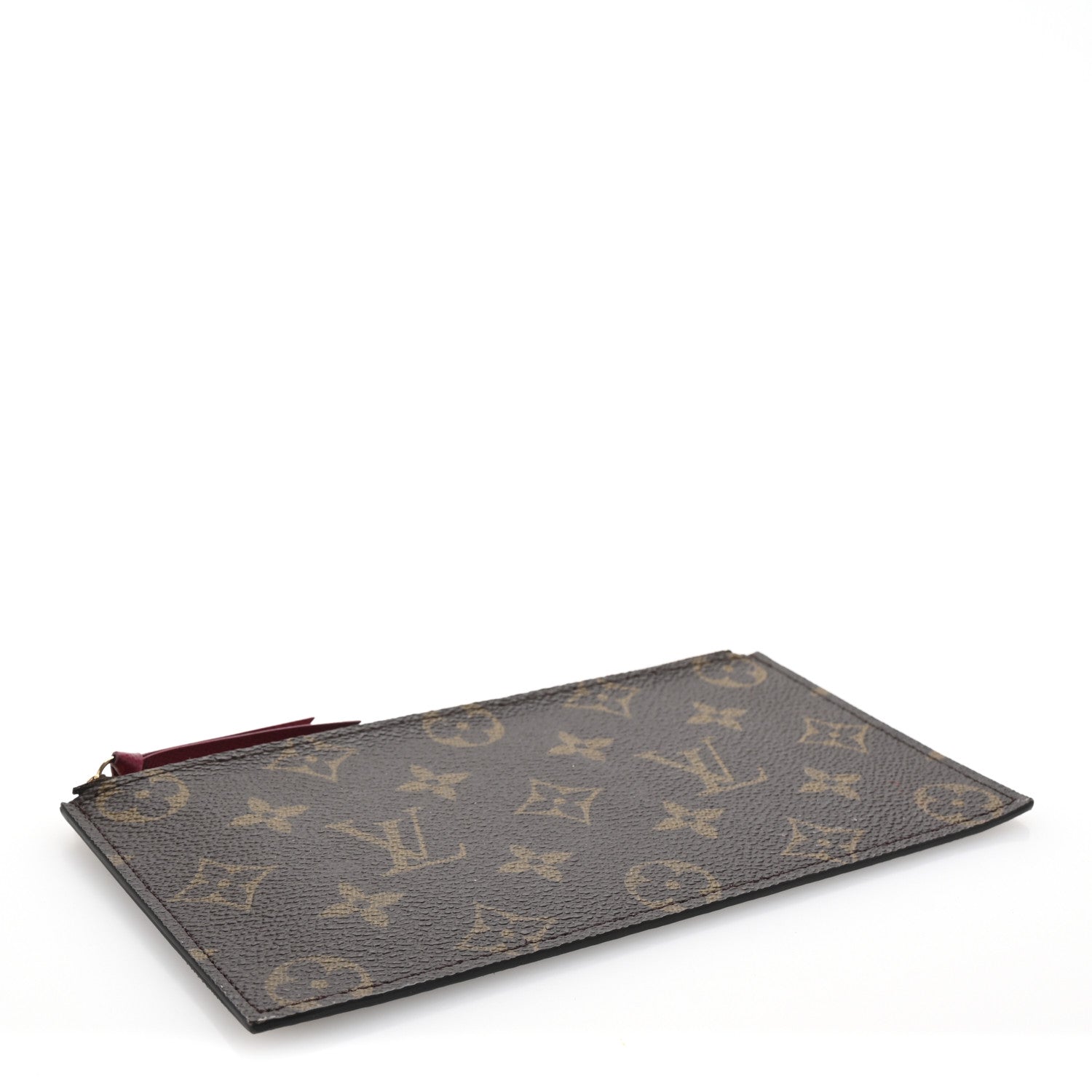 Louis Vuitton Monogram Felicie Chain Wallet Zippered Insert Fuchsia 4 of 6