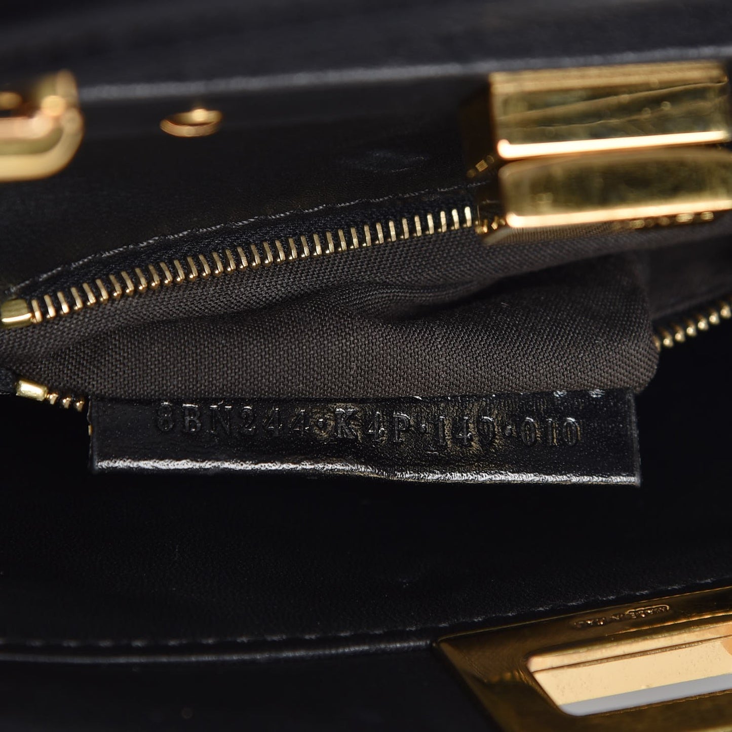Nappa Mini Peekaboo Iconic Satchel Black
