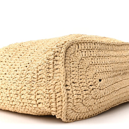 Saint Laurent Raffia Rive Gauche Tote Natural 9 of 10