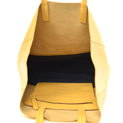 Celine Lambskin Vertical Bi-Color Cabas Black Yellow 5 of 15
